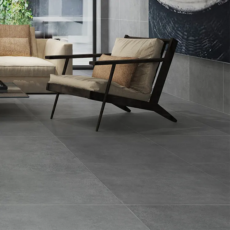 Non-Slip Stone-Look Matte Porcelain Floor Tile 600x600mm