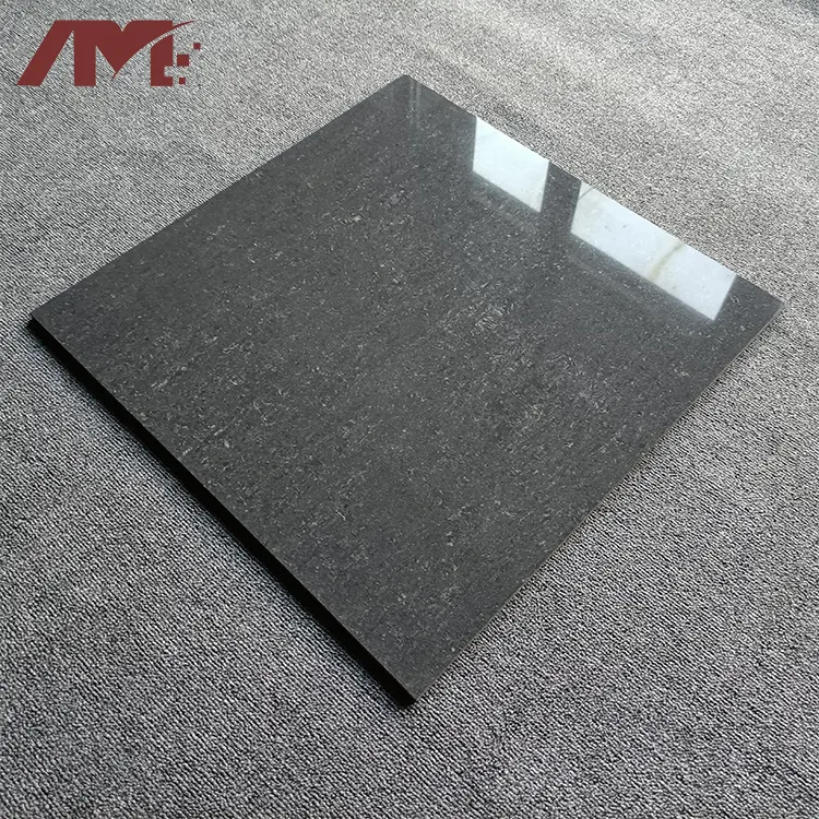 Granite-Look Gray Polished Porcelain Floor Tile 600x600mm