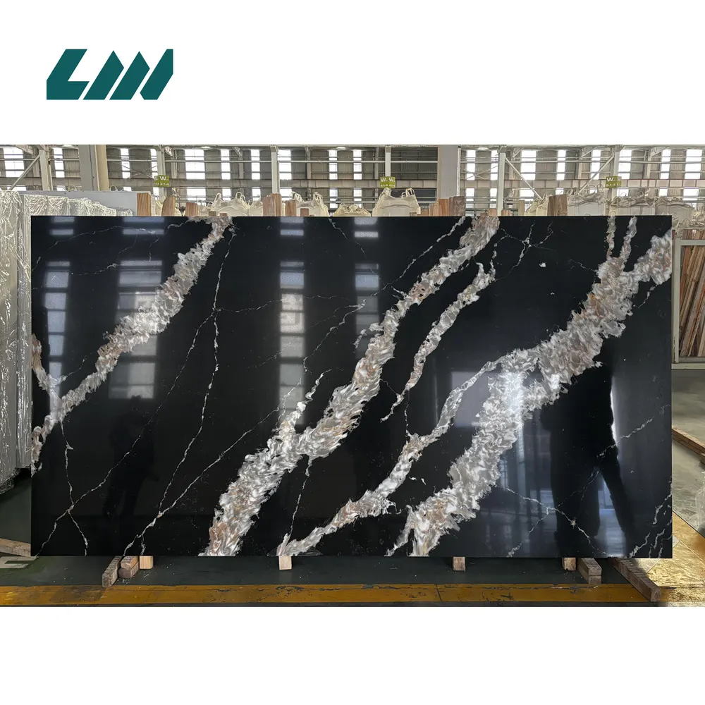 Jade-Look Polished Engineered Quartz Slab 3200x1600mm