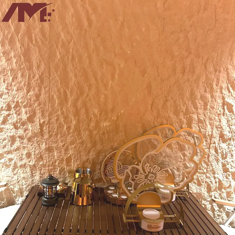 3D-Textured Flexible Stone Veneer Wall Panel 3260x1200mm product sample