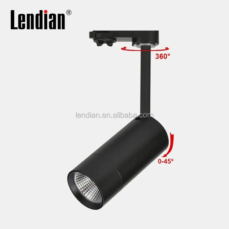 Aluminum COB LED Track Spotlight Black 20-35W