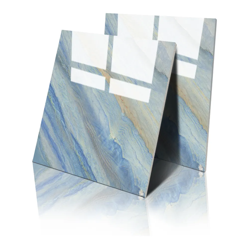 Marble-Look Polished Porcelain Wall And Floor Tile 600x600mm product sample