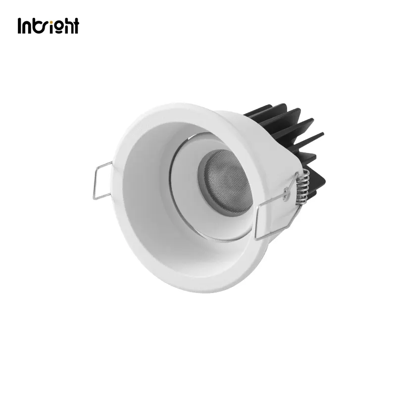 Anti-Glare Adjustable Dimmable Recessed COB LED Downlight 8W IP65