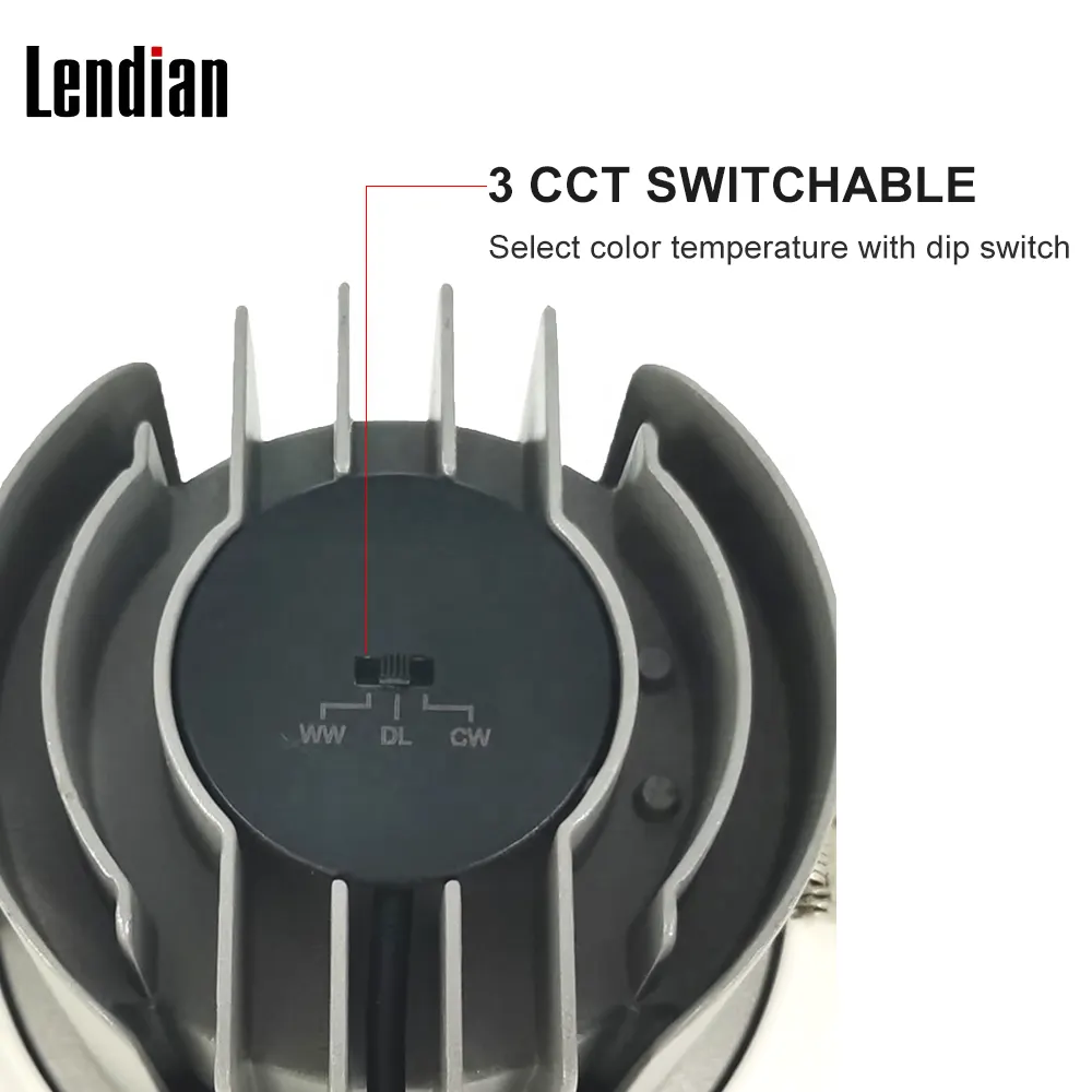 Anti-Glare Dimmable Recessed LED Downlight 9-30W