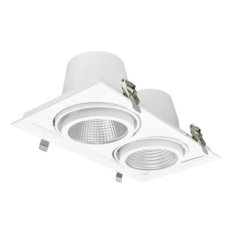 Recessed Rectangular Aluminum LED Grille Spotlight
