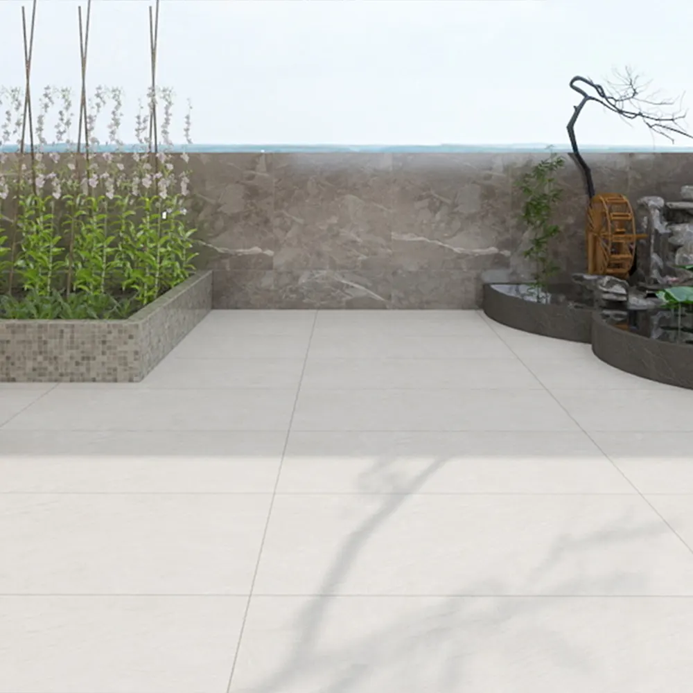 Non-Slip Stone-Look Porcelain Outdoor Tile 600x1200mm