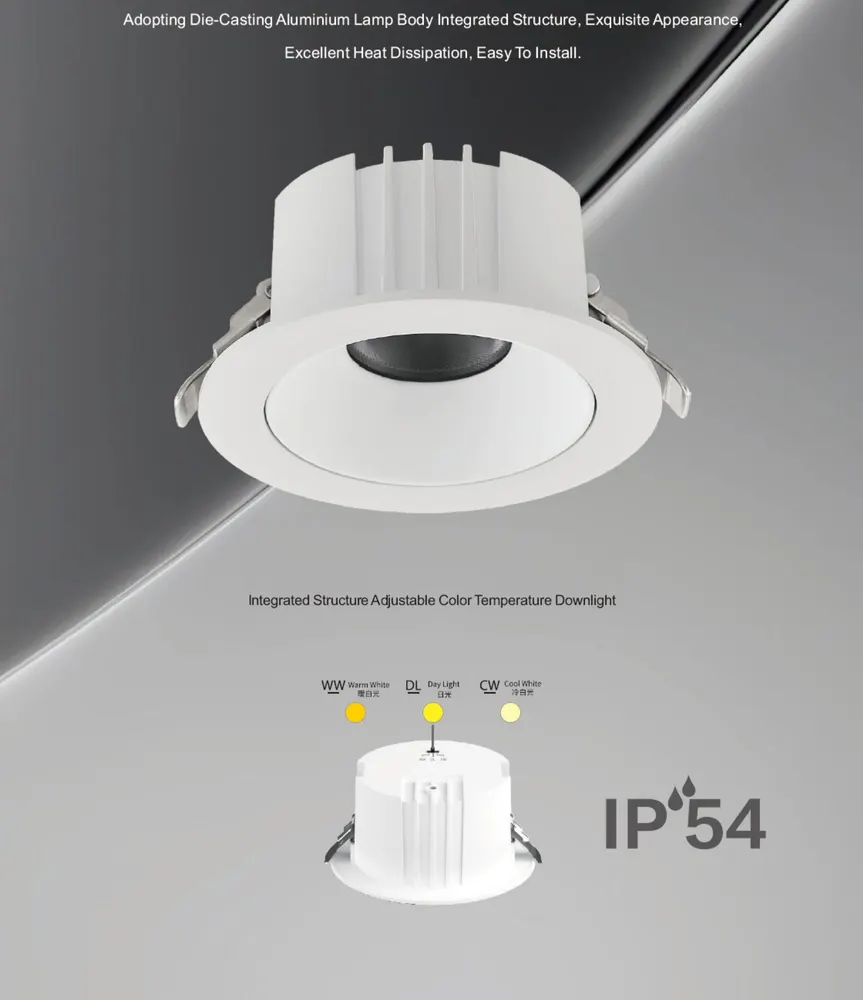 Tuya Dimmable DALI Recessed LED Downlight 12/30W IP54