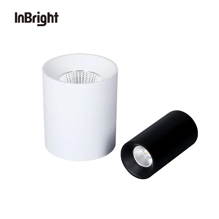 Dimmable Surface-Mounted Aluminum COB LED Downlight 10-60W