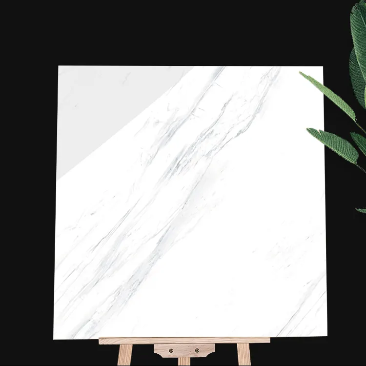 Stone-Look Polished Porcelain Floor Tile 60x60cm