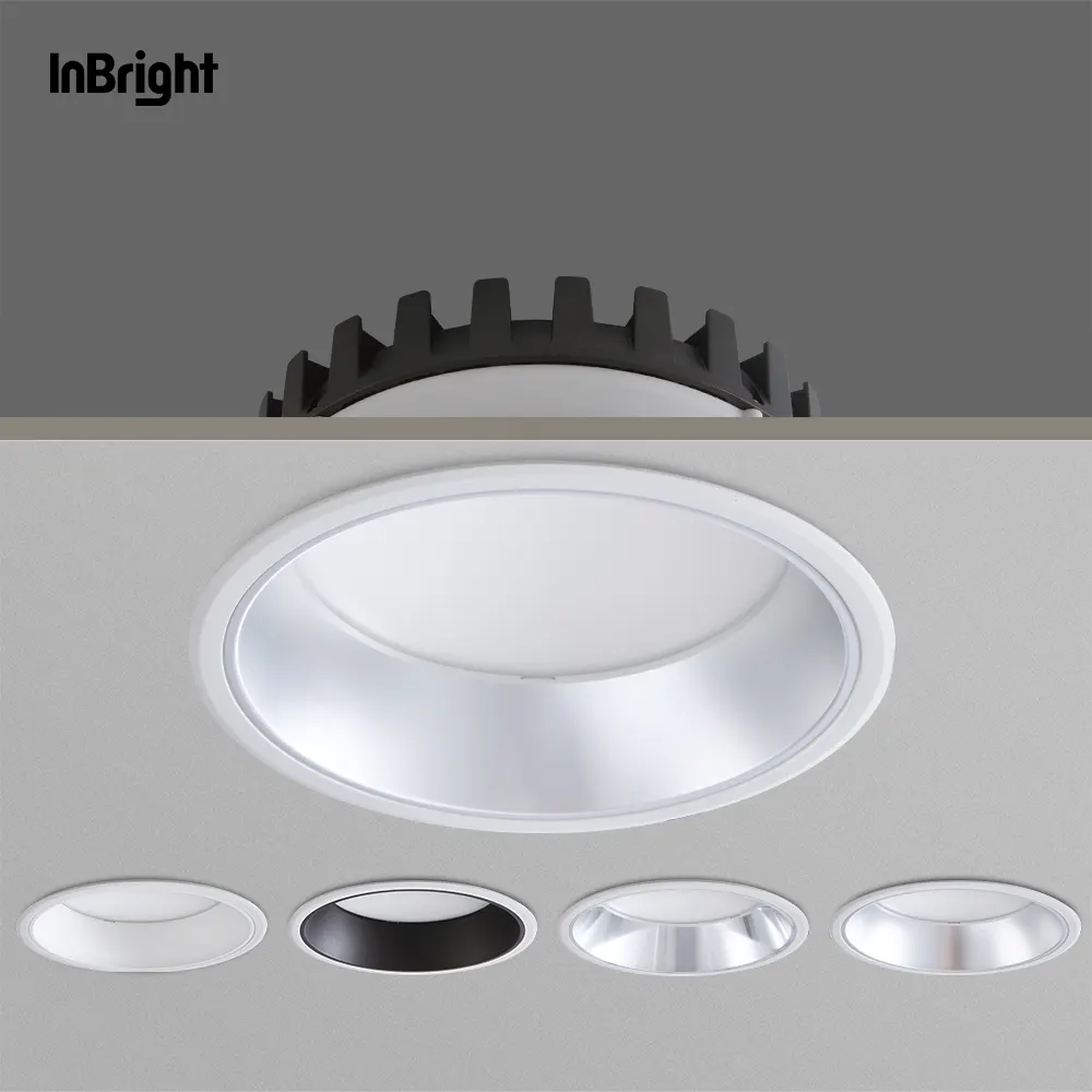 Recessed Round Aluminum LED Downlight 15-42W