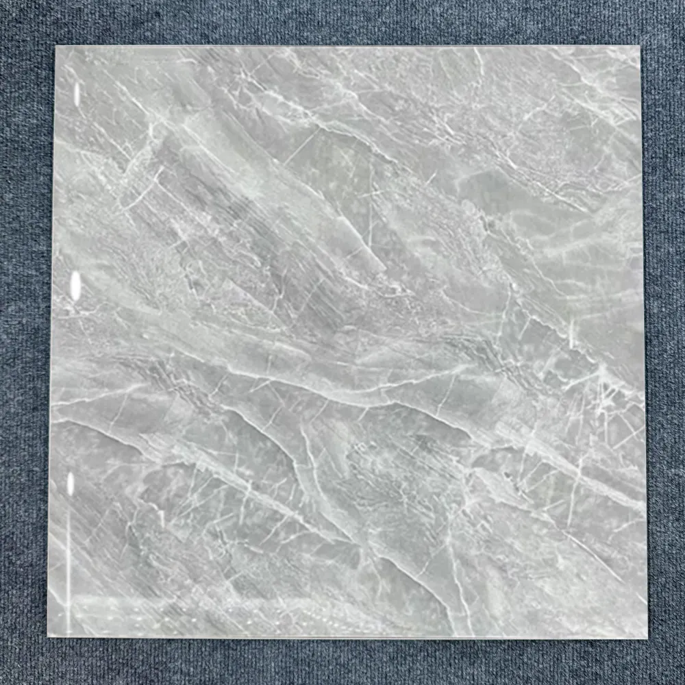 Concrete-Look Polished Porcelain Floor Tile 600x600mm