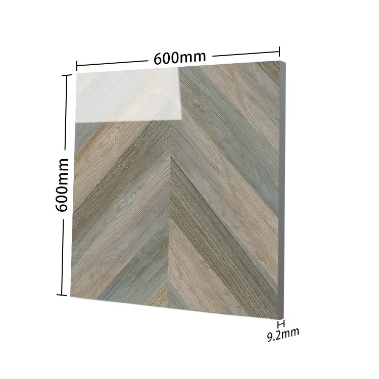 Wood-Look Porcelain Floor Tile 600x600mm