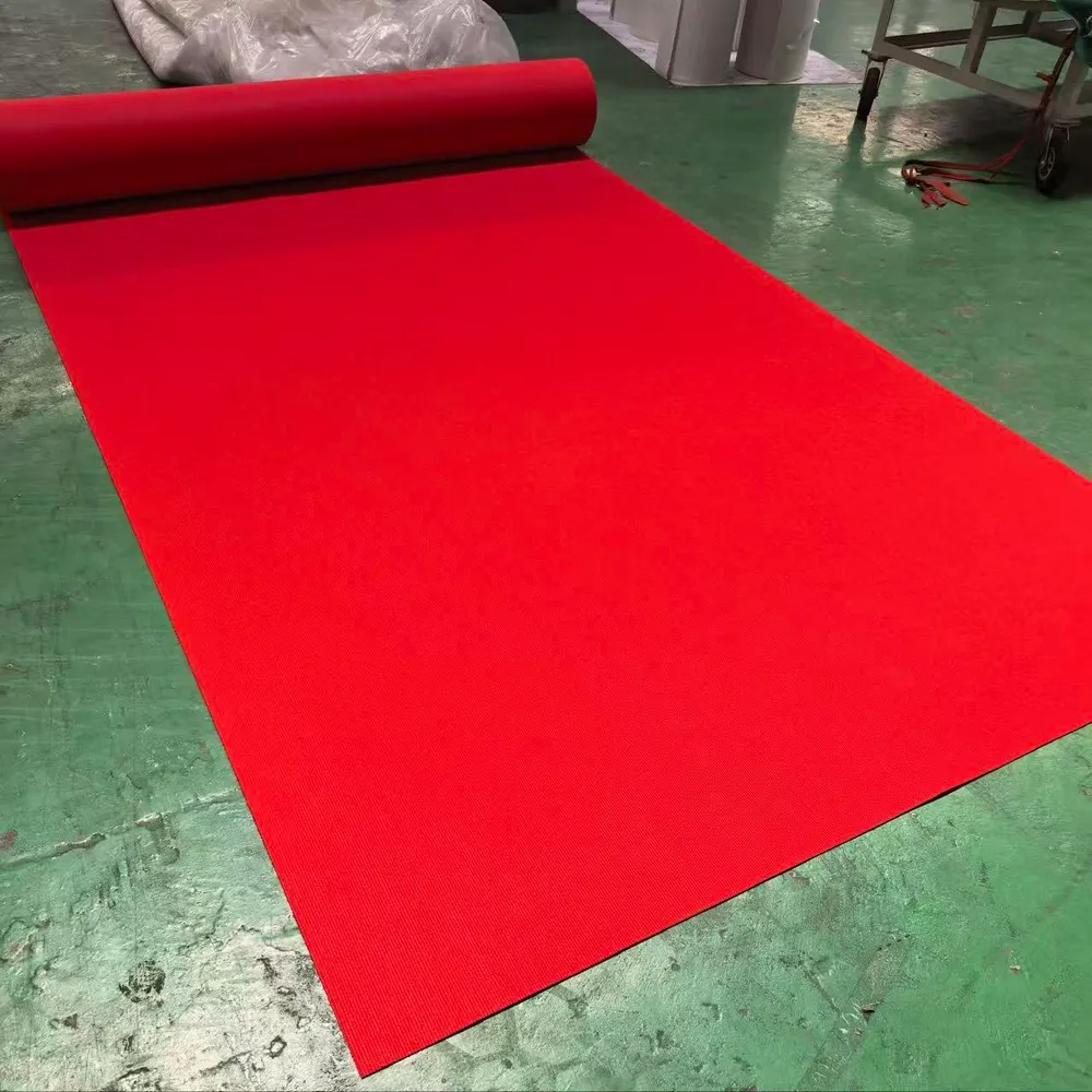 Red Polyester Exhibition And Event Carpet