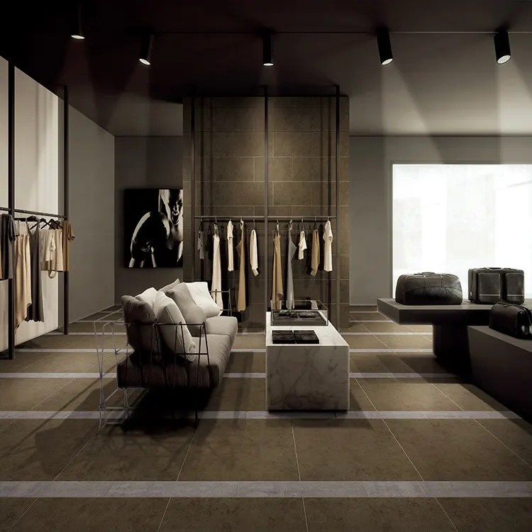 Marble-Look Polished Porcelain Floor Tile 600x600mm