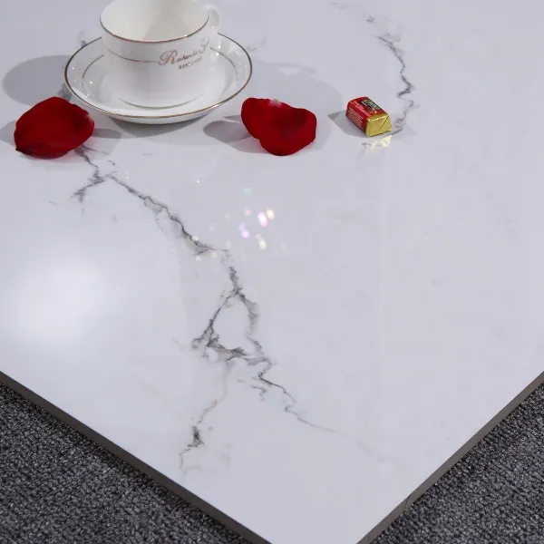Carrara White Porcelain Floor Tile 600x600mm