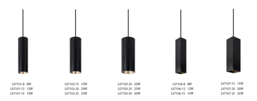 Aluminum LED Cylinder Pendant Light 10-30W