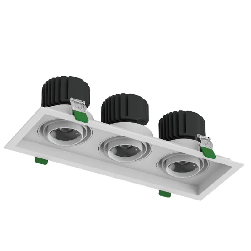 Adjustable Square Aluminum LED Grille Spotlight