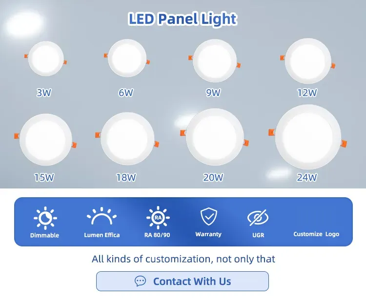 Recessed Aluminum LED Downlight 18/24W 85-265V 12in