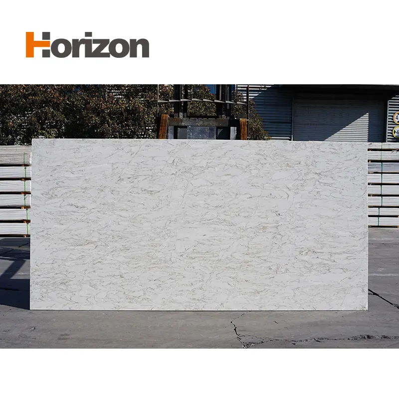 Calacatta White Engineered Quartz Slab 3200x1600mm