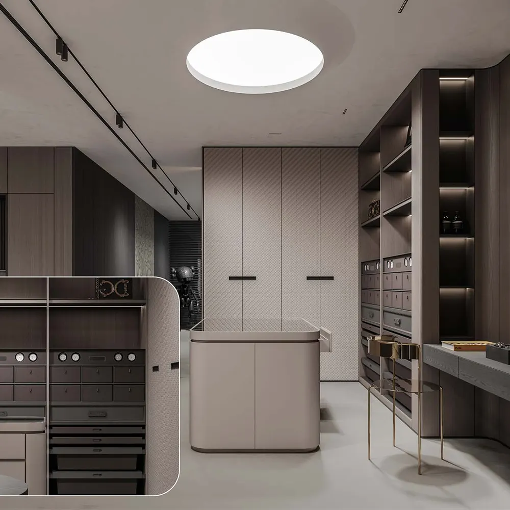 Modern Melamine Bedroom Wardrobe For Walk-In Storage