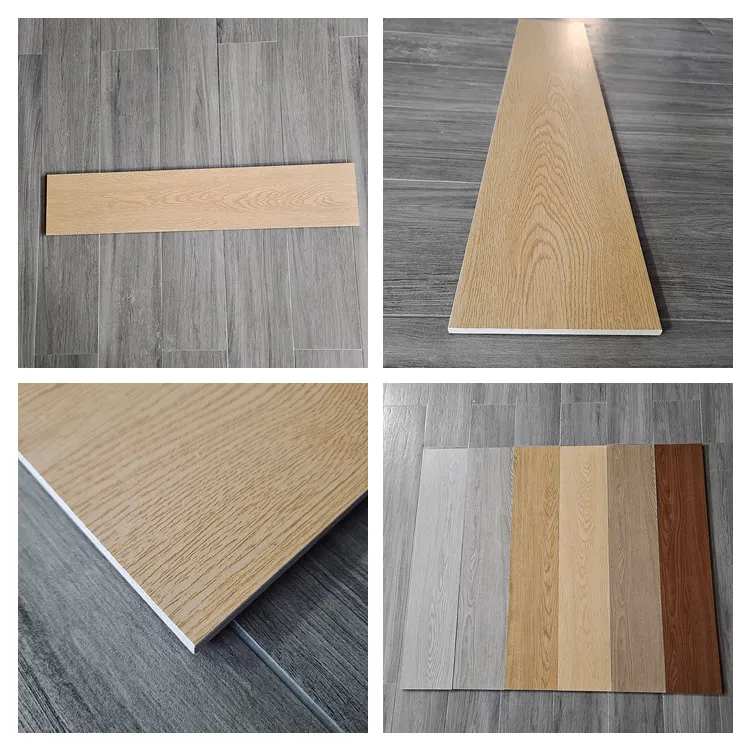 Non-Slip Wood-Look Ceramic Floor Tile 150x800mm