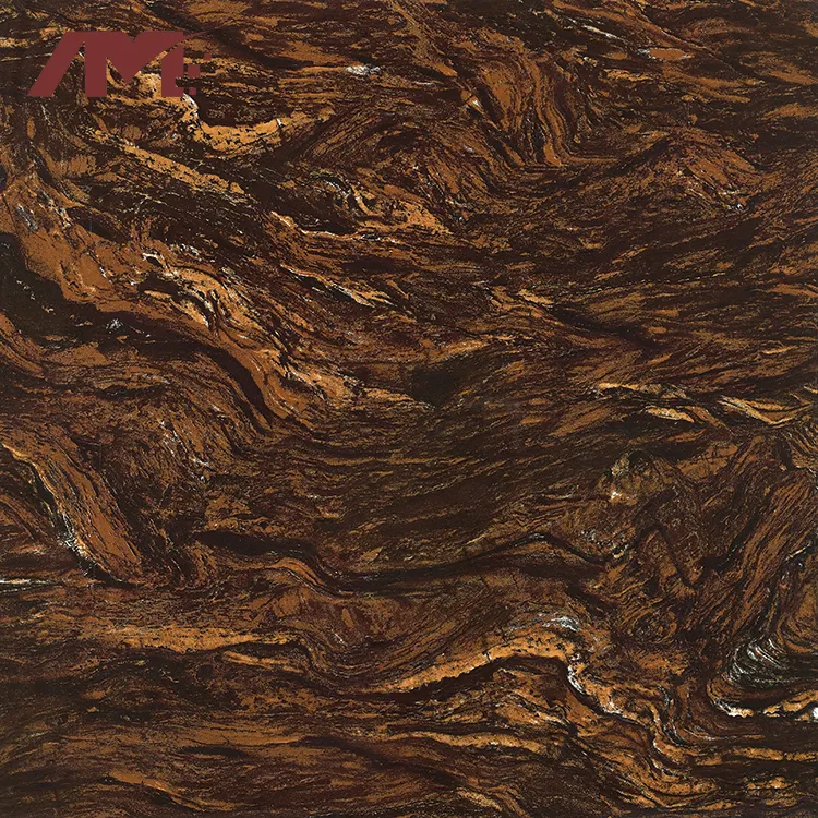 Marble-Look Black Polished Porcelain Floor Tile 800x800mm