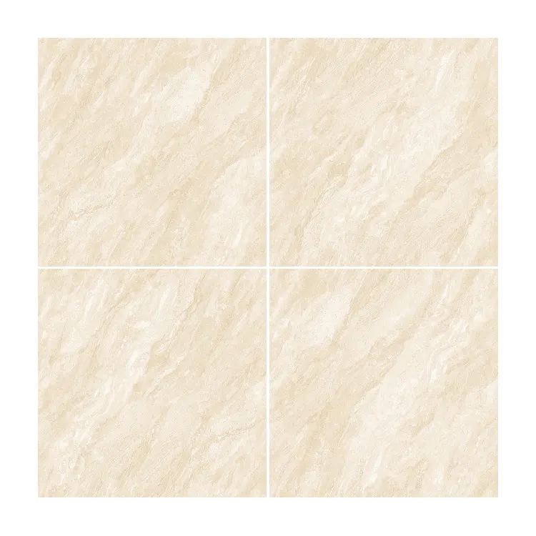 Non-Slip Marble-Look Glazed Porcelain Wall And Floor Tile 600x600mm