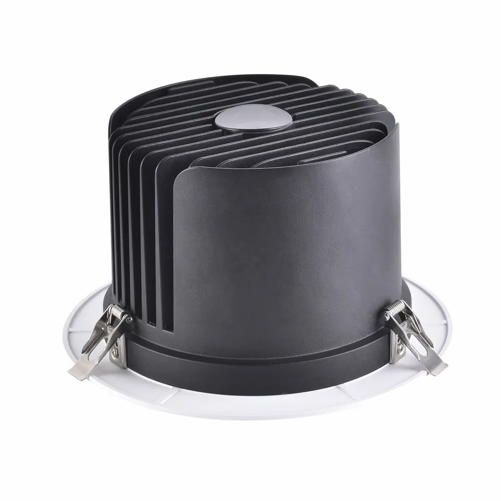 Recessed Round Aluminum COB LED Downlight White 60/80W 8in/9in 230mm