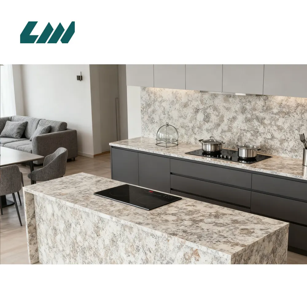 Calacatta Engineered Quartz Slab 3200x1600mm