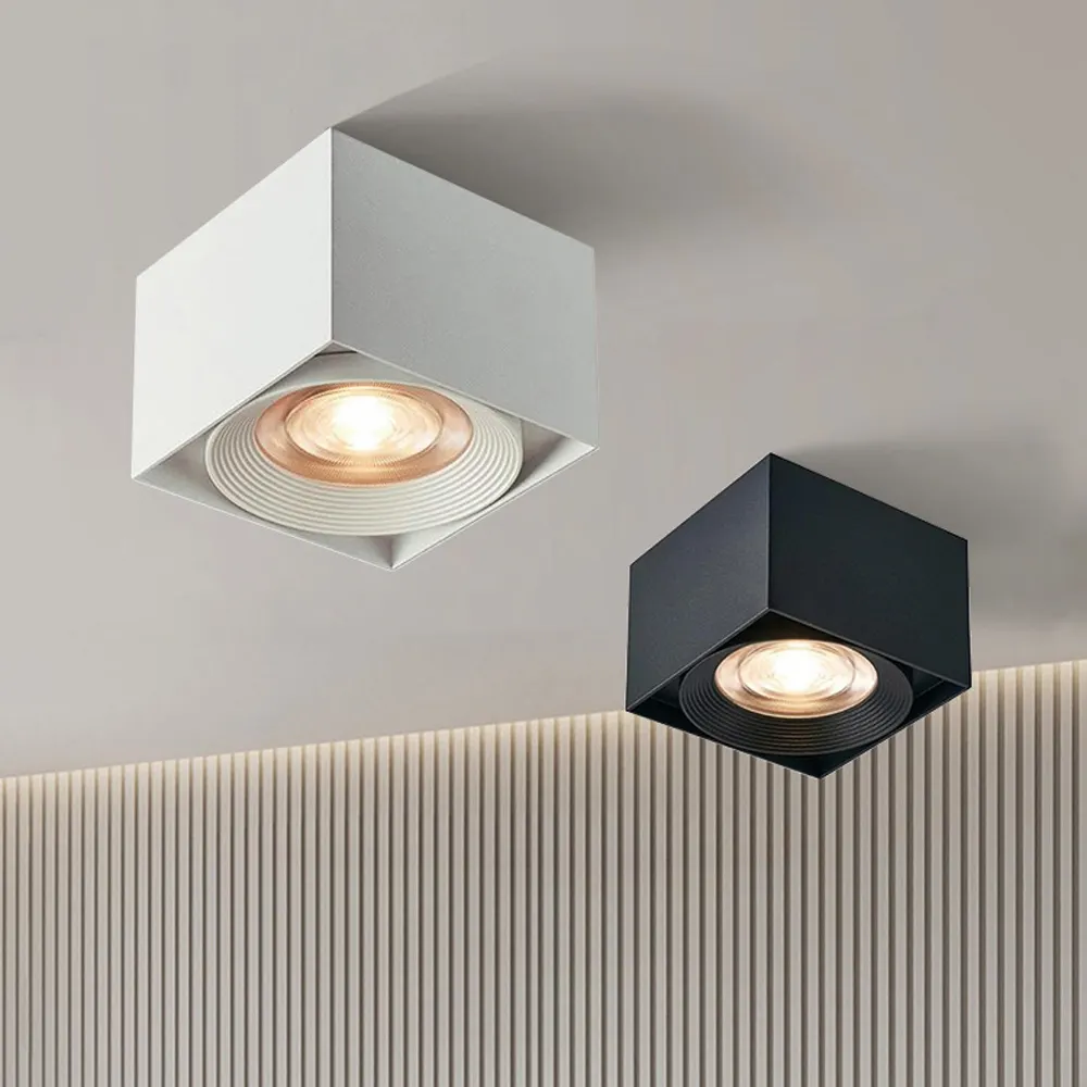 Adjustable Surface-Mounted Square LED Downlight 7-12W