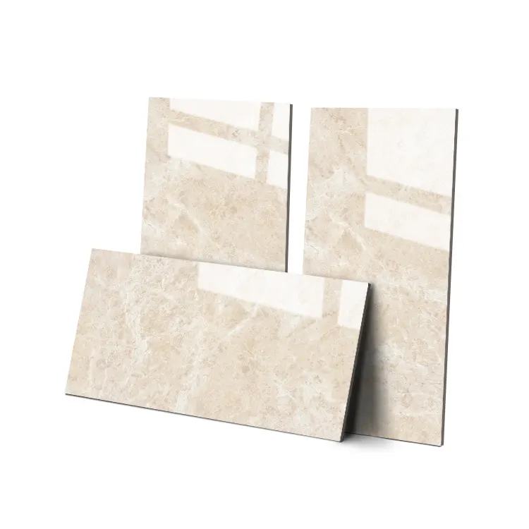 Calacatta Beige Polished Porcelain Wall And Floor Tile 1500x750mm product sample