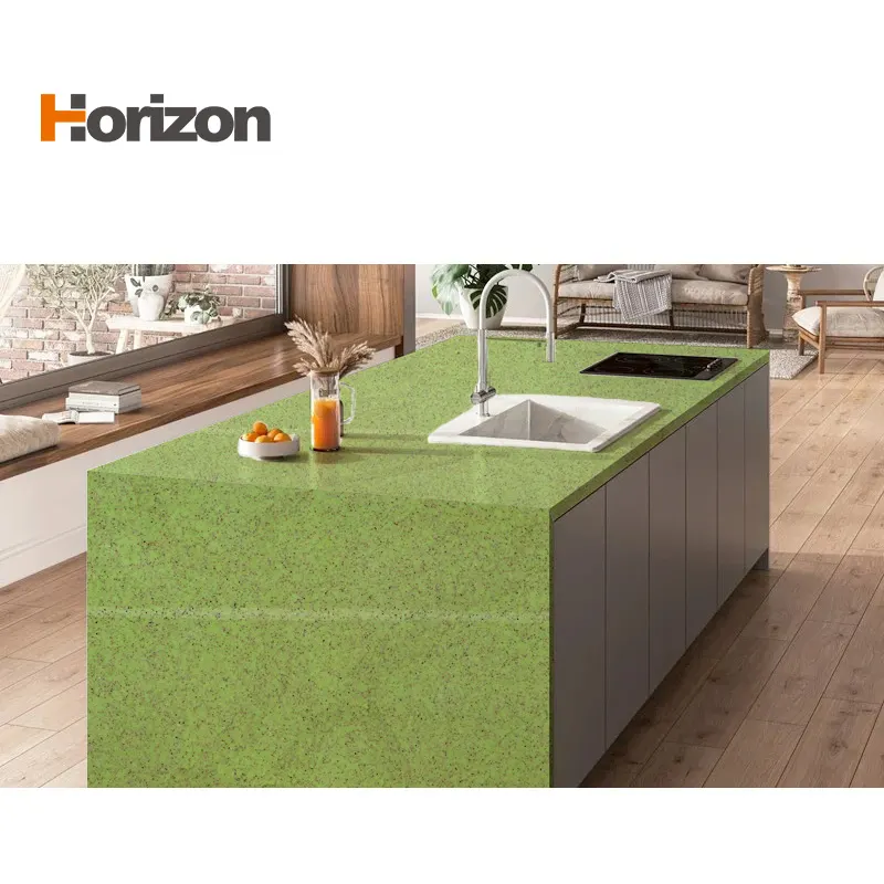 Calacatta Green Engineered Quartz Slab 3200x1600x20mm