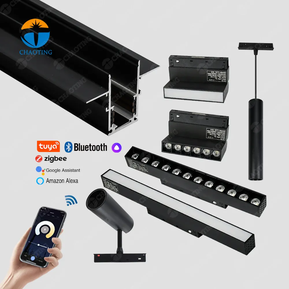 Aluminum Magnetic LED Track Spotlight 10-30W 48V product sample