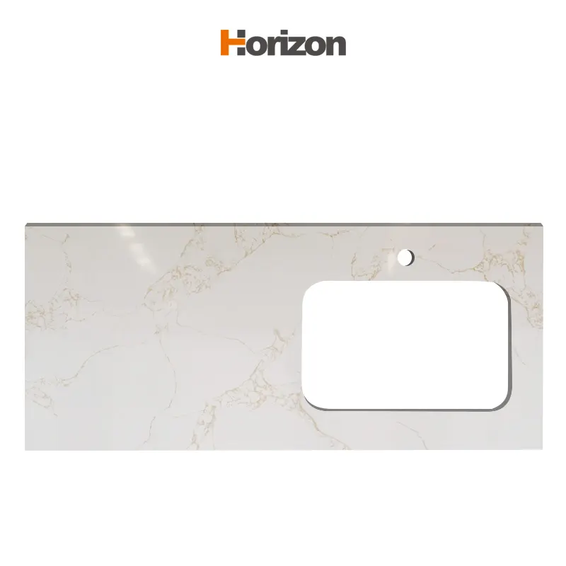 Gold/Yellow Engineered Quartz Slab 3200x1600mm