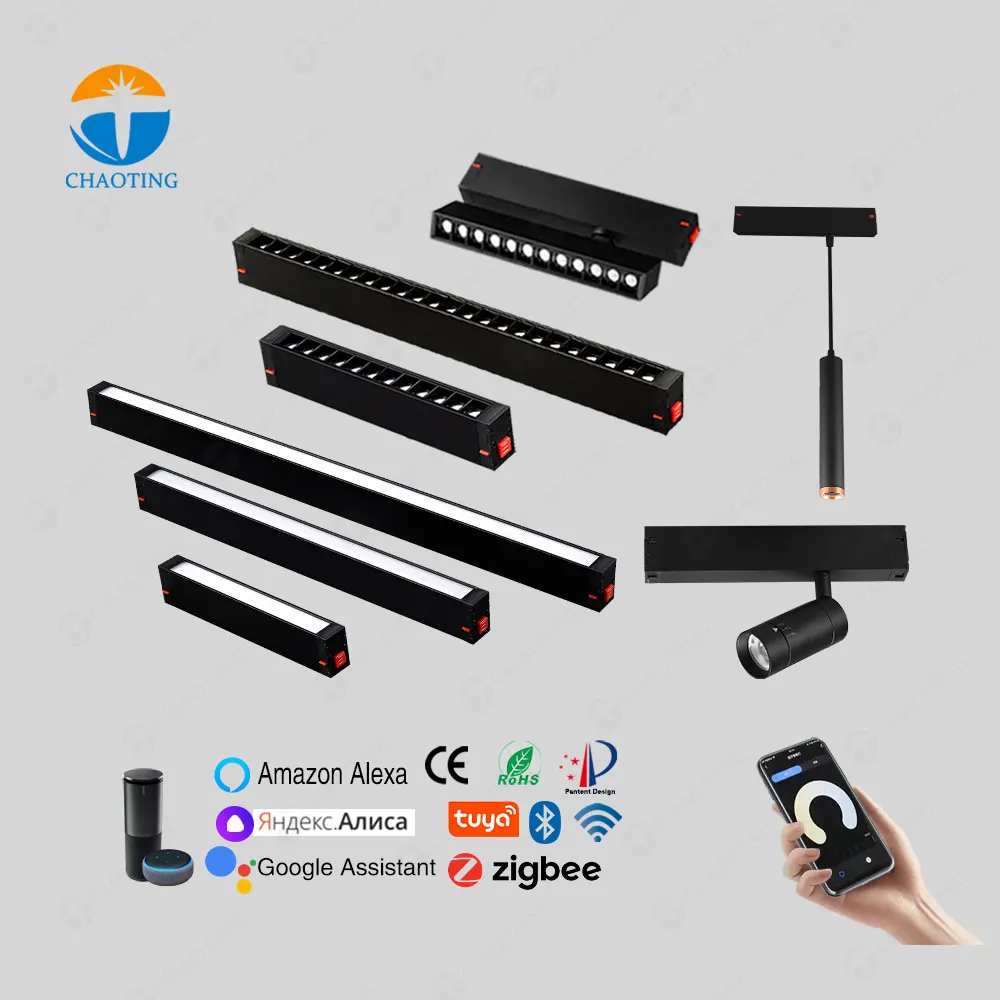 Smart Dimmable Recessed Magnetic LED Track Spotlight 7-27W