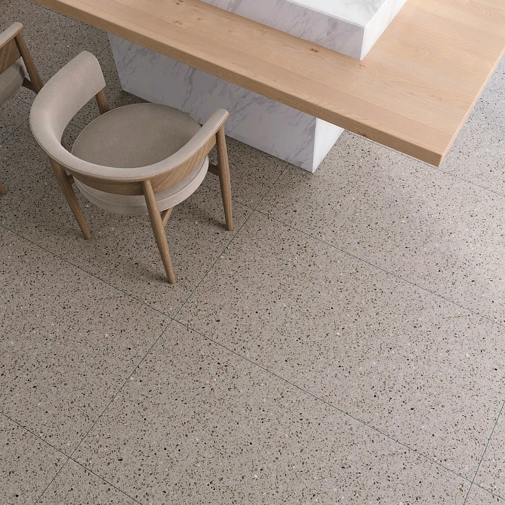 Non-Slip Terrazzo-Look Porcelain Floor Tile 600x1200mm
