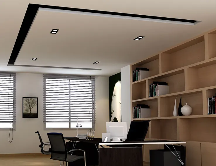 Adjustable Recessed Square COB LED Grille Spotlight 30W