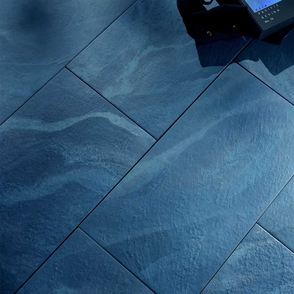 Non-Slip Stone-Look Matte Porcelain Swimming Pool Tile 300x600mm product sample