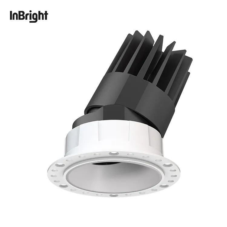 Trimless Recessed Aluminum LED Grille Spotlight 8-25W IP65