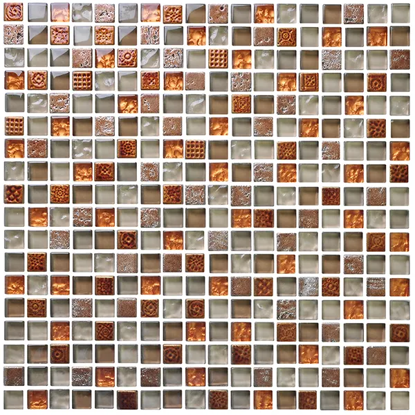 Green Glass Mosaic Tile For Interior Use