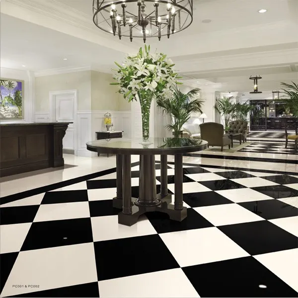 Black Porcelain Floor Tile 600x600mm product sample