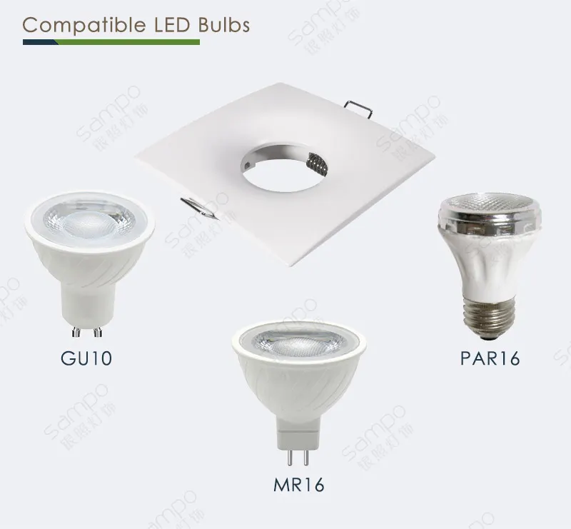 Recessed Aluminum Downlight Housing MR16/GU10