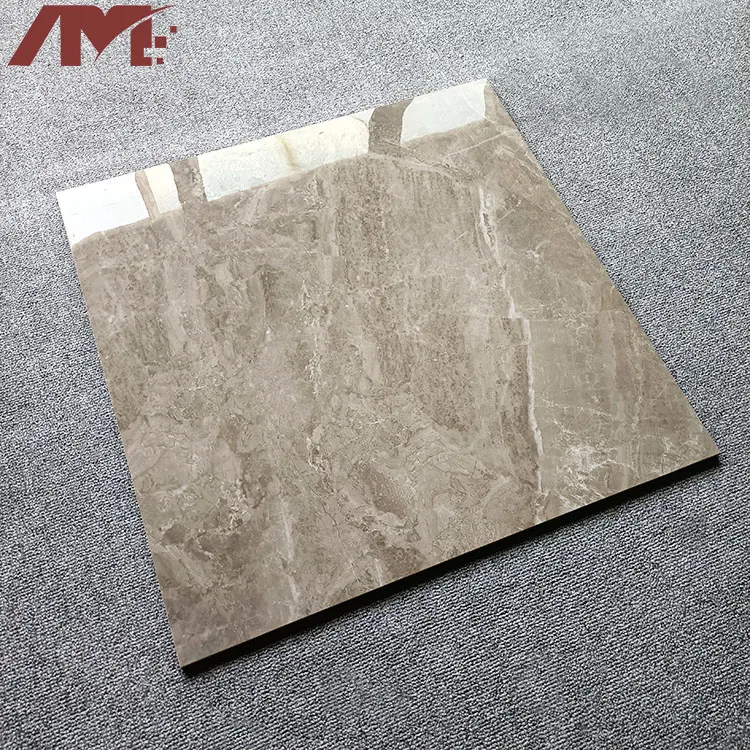 Marble-Look Polished Porcelain Floor Tile 600x600mm