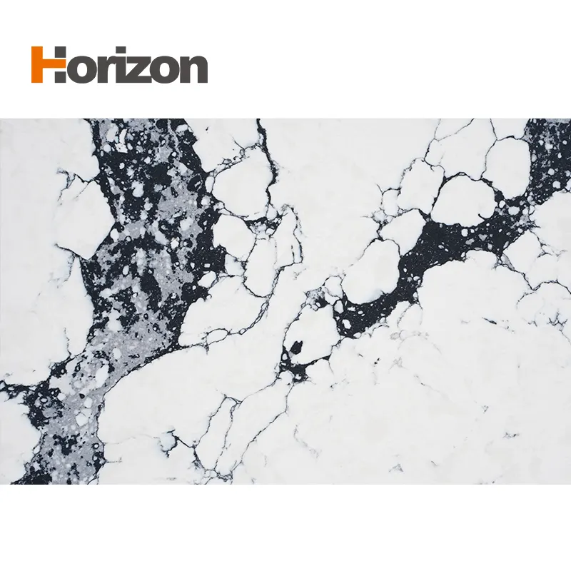 Calacatta White Polished Engineered Quartz Slab 3200x1600mm