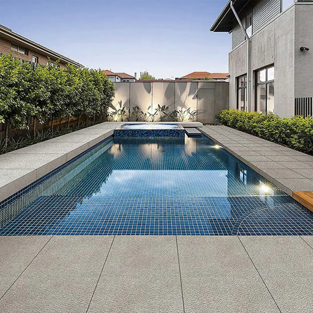 Non-Slip Stone-Look Porcelain Outdoor Tile 600x600mm