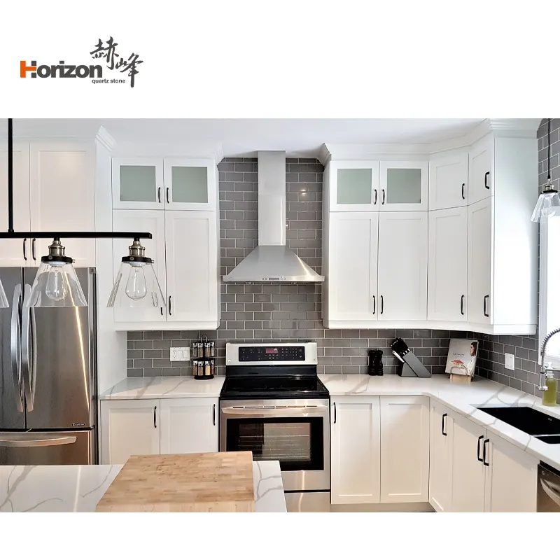 Calacatta Gray/White Engineered Quartz Slab 3200x1600mm