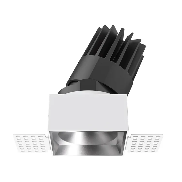 Trimless Dimmable Recessed Square COB LED Downlight 8-25W IP65