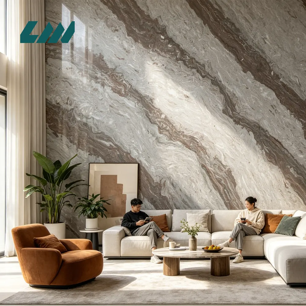Jade-Look Polished Engineered Quartz Slab 3200x1600mm