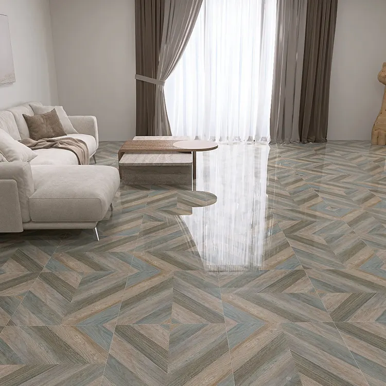 Wood-Look Porcelain Floor Tile 600x600mm
