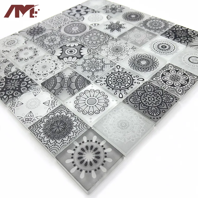 Gray Glass Mosaic Tile 297x297x7mm